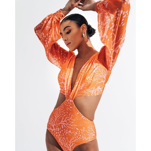 PatBO Coral Cut-Out Bodysuit - Picture 3 of 16